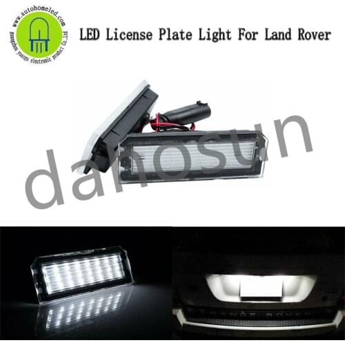 2Pcs Dahosun White LED License Plate Light for Land Rover Range Rover L405 L494 Sport / VW Golf 4/5/6 Polo