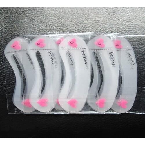 3Pcs/1set Reusable Eyebrow Stencil emplate Makeup Tool DIY Beauty Eyebrow Shadow Shaper Kit Sets
