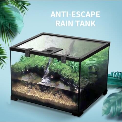 Climbing Pet Turtle Lizard Horned Frog Water Turtle Tank Light Amphibious Amphibious Tank Climbing Pet Tropical Ecological Rainf