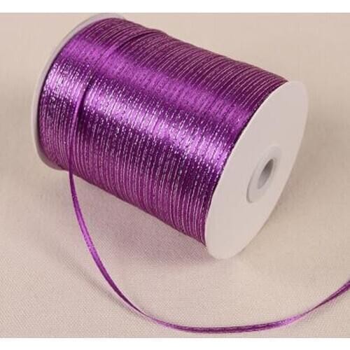 REDJCK 3 mm Width 1/8" 100 Yards Golden Side Satin Ribbon Polyester Sewing Fabric Tape Ribbons DIY Material Craft Supplies