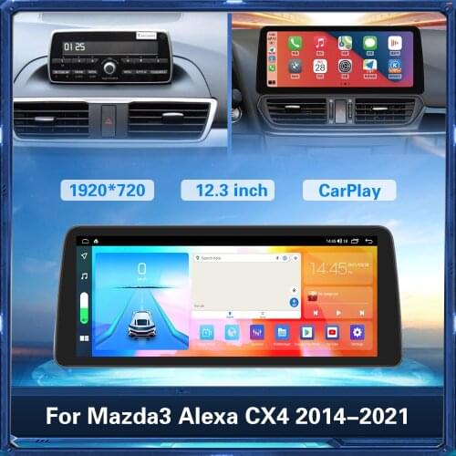 128GB Android Car radio For Mazda3 Alexa CX4 2014-2021 Car Multimedia Video Player GPS Navigation Auto stereo Tape Recorder