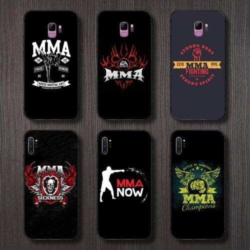 Design The Mma Logo Phone Case For Samsung A40 A31 A50 A51 A71 A20E A20S S8 S9 S10 S20 Plus note 20 ultra