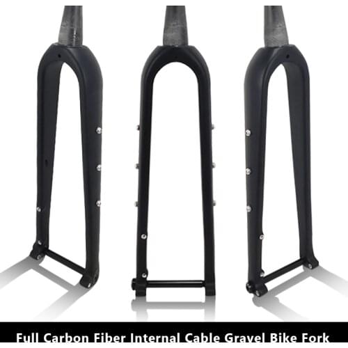 New Gravel Bike Fork Full Carbon Fiber Road Bicycle Fork Fit Disc Brake wheel 700C 28.6 Fork bicicleta Glossy/Matte no logo