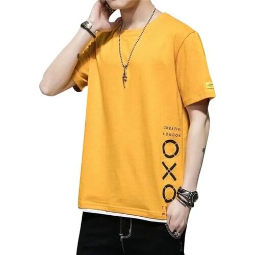 Mens Polyester T-shirts Funny Casual Oversized Streetwear Tee Short Sleeves Tops Black /white /Gray /yellow M-3XL