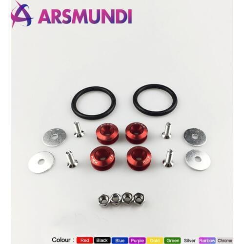 JDM Style Aluminum Bumper Quick Release Fasteners Fender Washers For Honda Civic Integra And Universal