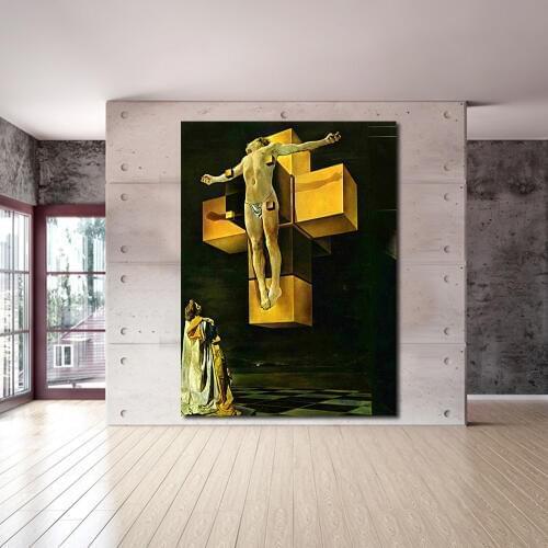 JQHYART Abstract oil Painting Salvador Dali Wall Pictures For Living Room Canvas Art Home Decor Modern No Frame
