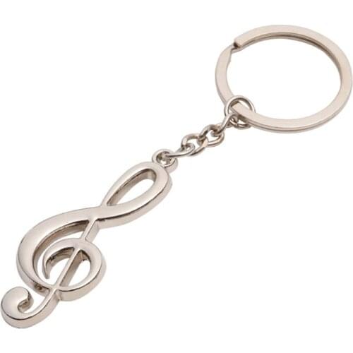 Creative Music Notes Metal Key Ring Pendant for BMW E46 E90 Mini Cooper Mitsubishi Lancer Opel Astra H Peugeot 206 Car Keychains