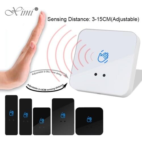 ABS face plate Infrared No Touch Contactless Door Release Exit Button Door Sensor For Access Control Systems Electric Lock