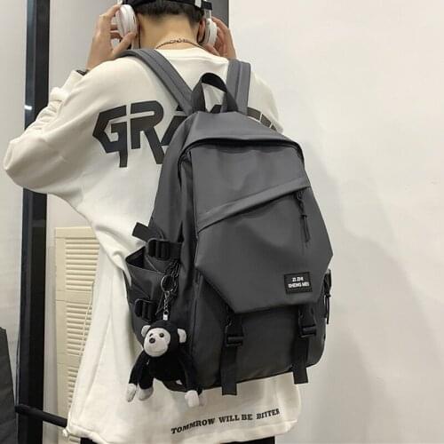 Fashion School Bags for Boys Teenagers Canvas Large Capacity Middle High School Waterproof Backpacks