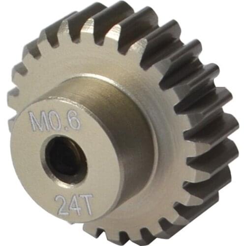 1/10 Scale 06 Module Hard Coated Alu Pinion Gear 24T 48P for Tamiya TT02 54771 Upgrade Parts