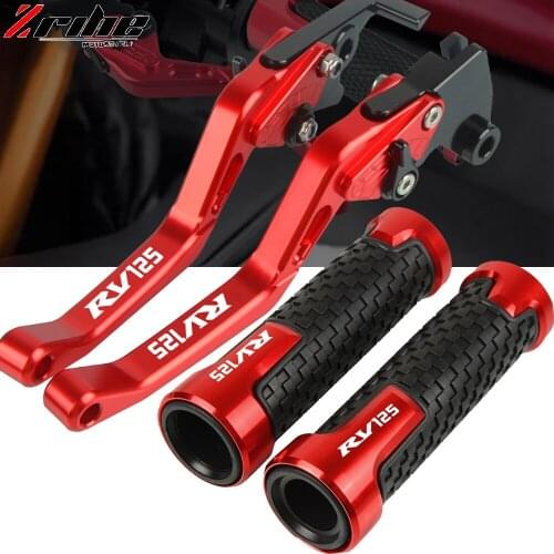 Motorcycle CNC Aluminum Adjustable Brake Clutch Lever Handle Hand Grips For SUZUKI RV125 RV 125 2003 2004 2005 2006 2007-2016