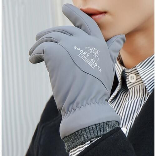 2020 new mens winter cotton gloves touch screen thickened waterproof and windproof outdoor cycling bike motorcycle gloves