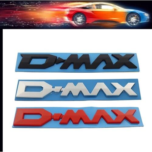 3D ABS Premium DMAX D MAX D.MAX D-MAX for car Engine Hood Fender trunk Tail Rear Bonnet Nameplate Decal Emblem Badge Sticker