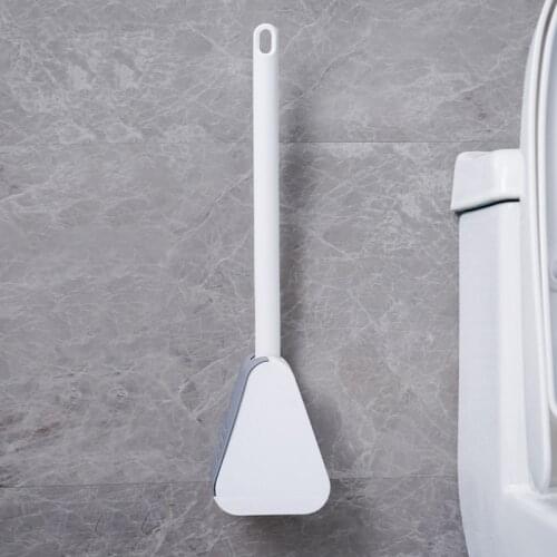 Punch-Free Wall-Mounted Golf Silicone Toilet Brush Household No Dead Ends Cleaning Toilet Brush Set Bathroom Accessories