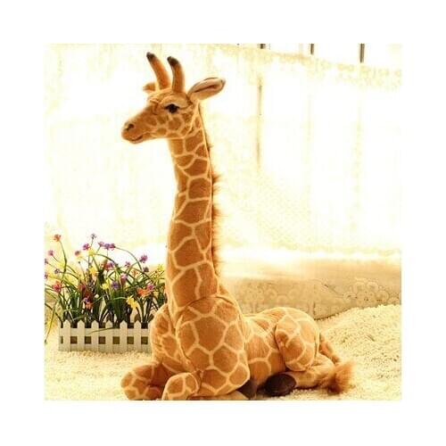 About 53x40cm simulation lying giraffe plush toy doll gift w5457