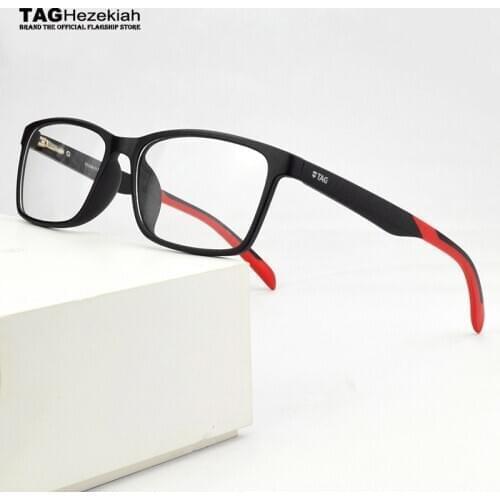 2020 TAG Brand TR90 glasses frame men myopia computer spectacle frames women Ultra light square eye glasses frames for men TH503