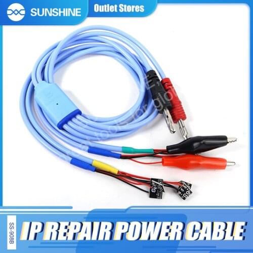 SS-908B Mobile Phone Power ON/OFF Boot Line Test Cable For iPhone 5-11 Smart DC Power Supply Charging Wire Motherboard Repair