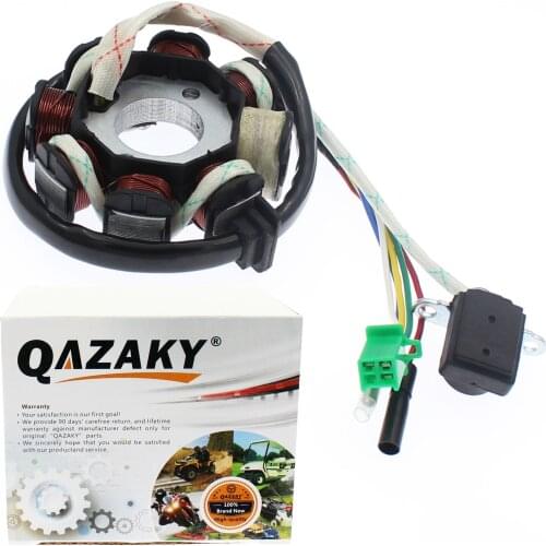 Magneto Stator Ignition Coil GY6 125cc 150cc ATV Scooter Moped Go Kart Buggy 4-stroke Pit Dirt Bike QMI152 QMI157 QMJ152 QMJ157