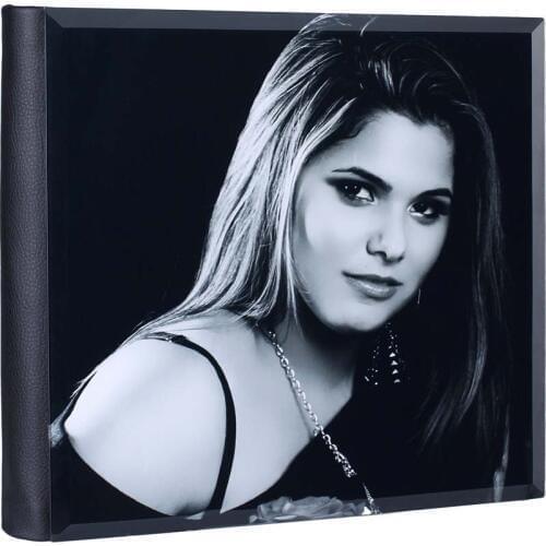 Glass cover flush mount wedding photo albums For newlyweds or Professional Photographer