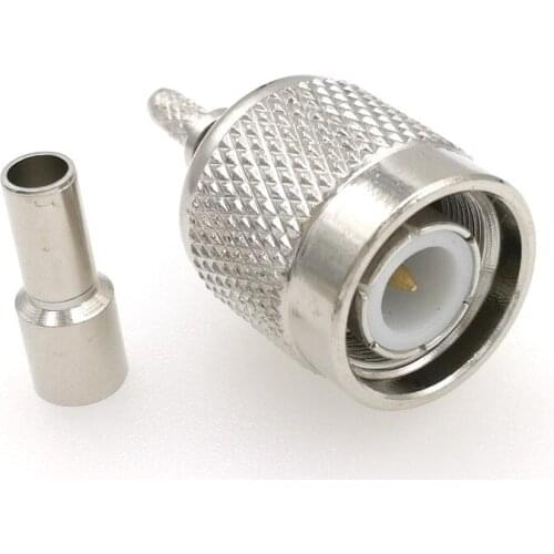 TNC Male Crimp RF Connector Adapter For RG316 RG178 RG174 LMR100 Cable