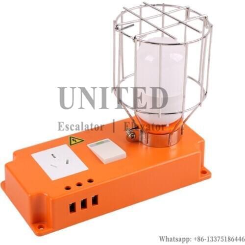 UNITED Elevator Inspection Light Pit Shaft PB179 2 Hole Emergency Light Bulb