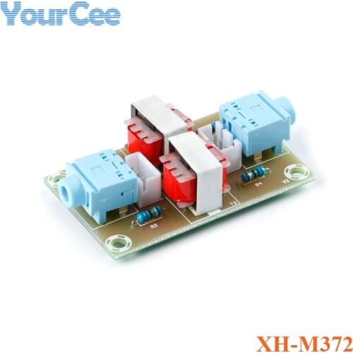 XH-M372 Stereo Audio Isolator Module Vehicle Common Ground Suppression Interference Noise Isolation Module Transformer Coupler