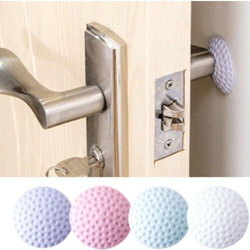 1PCS Thicken Adhesive Wall Protectors Door Handle Bumpers Buffer Guard Stoppers Silencer Crash Pad Doorknob Lock