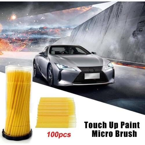100PCS up paint micro brush tips auto mini head brush car parts head 1.0mm mini spray Car Applicator Stick Car Accessories