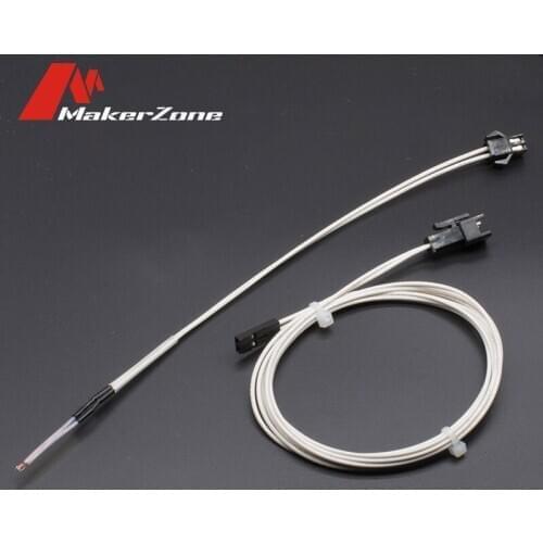 100K ohm NTC 3950 Thermistor Sensor Simple Replacement B end Line with Dupont Cable 3D Printer Parts Temperature Sensor