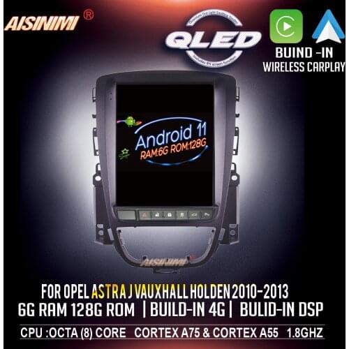 AISINIMI Android 10 Car Dvd Navi Player Tesla Style For OPEL ASTRA J VAUXHALL HOLDEN 2010-2013 audio Multimedia Stereo Monitor