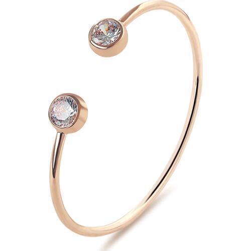 CHENFAN Metal alloy bracelets open Cuff Bracelet for women 2020 rose gold jewelry for Girl Summer Accessories present for girl