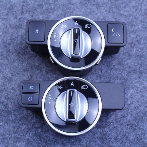 For Benz W204 S204 W212 A207 C207 X204 R172 C SLK GLK E Class Knob Button Headlight Switch Light Switch Chrome A2129057000