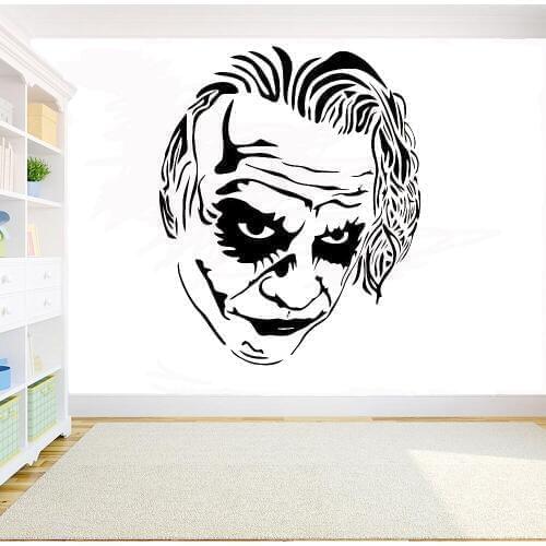 Joker Wall Decal Comics Stickers Home Interior Living Room Decor Wall Decoration Vinyl Art Nursery Decor Removable Sticker Y153