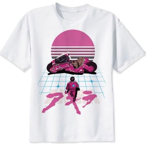 Akira Synthwave T Shirt japanese anime t-shirt casual white print for male comfortable men Women Unisex fashion tshirt top tees
