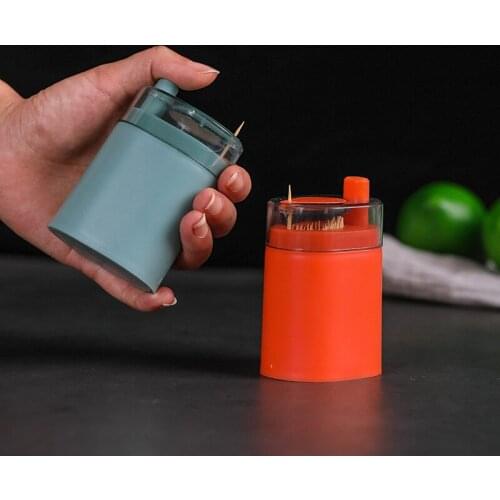 Toothpick Box Press Creative Automatic Pop-up Ins Restaurant Cool Holder Household High-End Tin