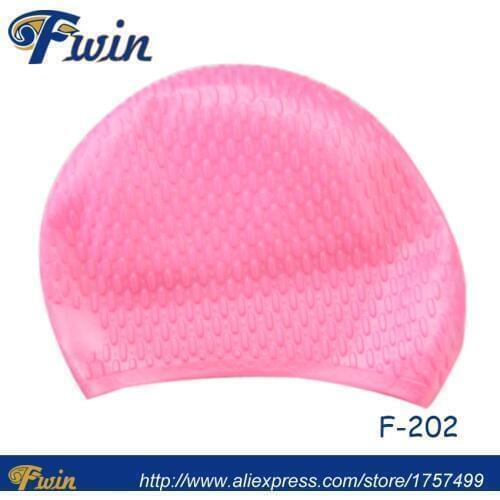 Best quality 100% silione particle swim sport caps