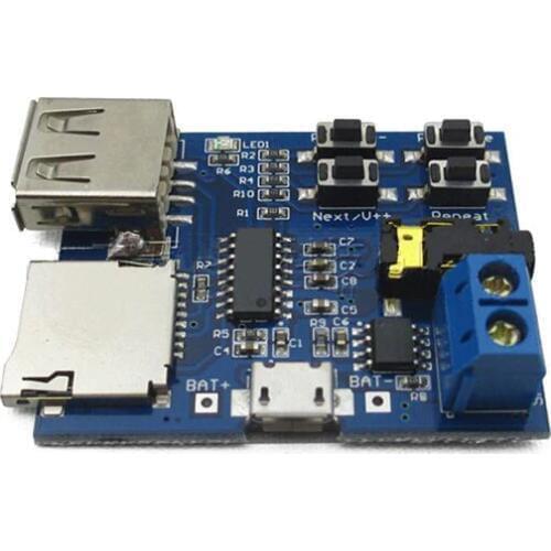 Top Deals Mp3 lossless decoder board comes with amplifier mp3 decoder TF card U disk decoder player