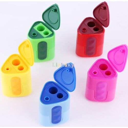 Lyra Double-hole Handheld Manual Pencil Sharpener,Can use with classic pencils , Jumbo pencils and Triangular pencils