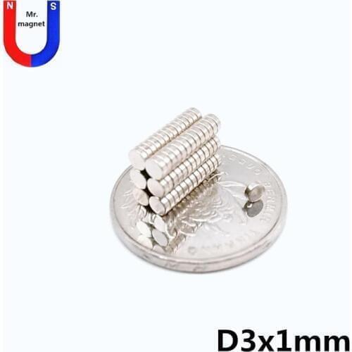 1000pcs 3x1 magnet Mini small N38 3*1 neodymium magnet permanent NdFeB super strong powerful magnets 3x1mm