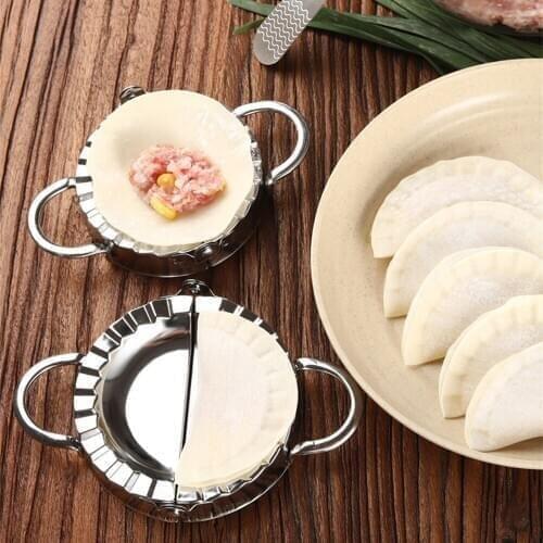 New Dumpling Mold Stainless Steel Dough Presser Maker Cutter Set Kit Ravioli Cutter Kitchen Gadgets