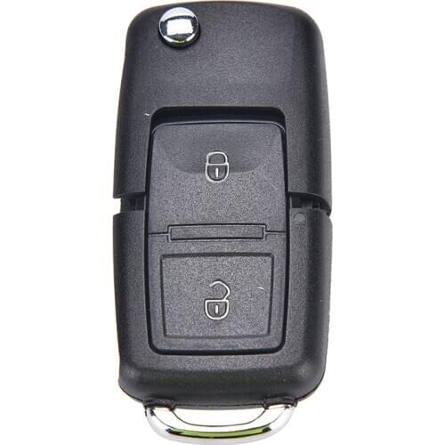 New 2 Button Remote Folding Key Shell Fob For MK4 GOLF Without Blade