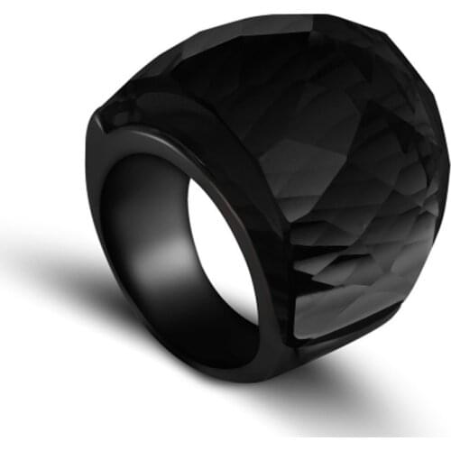 New Hot Selling Fashion Charm Men and Women High Quality Metal Black Party Ring Jewelry