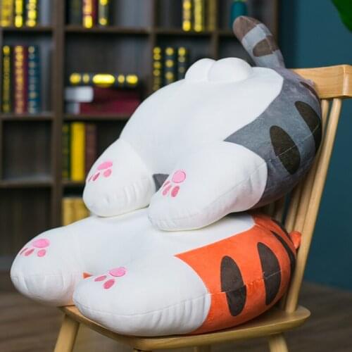 New Arrive 50CM Creative Cat Butt Plush Toys Pillow Cushion Cartoon Animal Sofa Stuffed Kids Soft Nap PLover Girl Gift