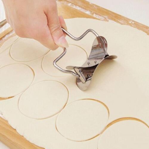 NEW Pie Food grade Stainless Steel Dumpling Skin Cutter Machine Pie Ravioli Mould Circle Dumpling Skin Device Dumpling Mold