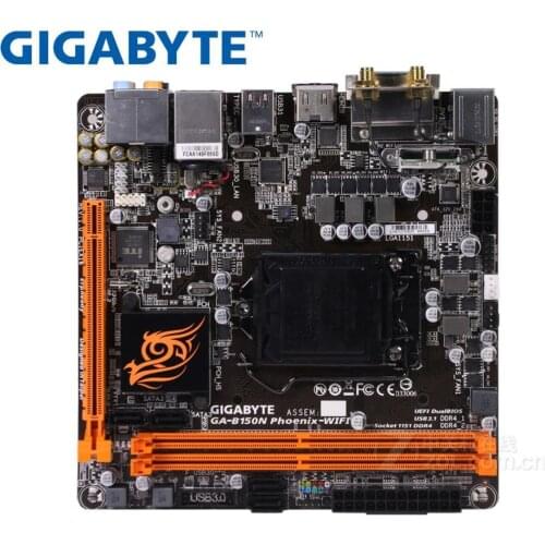 Used riginal motherboard for Gigabyte B150N Phoenix-WIFI LGA 1151 USB2.0 USB3.0 DDR4 desktop mainboard