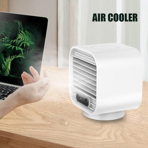 Personal Air Cooler Portable Humidifier USB Chargeable Mini Mute Spray Cooling Fan for Home Car Office ALI88