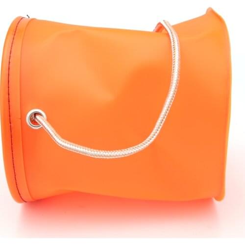 18cm Portable Foldable EVA Bucket Shrink Carp Fishing Accessories Fishing Tackle Round For Live Fish Water Storage Pesca 2 Color