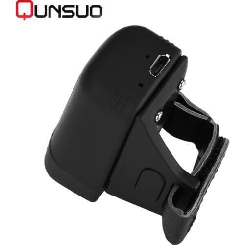 Portable Handheld Bluetooth Wireless Ring Finger Mini 1D Barcode Scanner QR code Reader