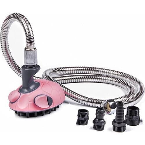 Pet Bath Sprayer Scrubber Feeding Dog Bath Shower Sprayer Accessories Pet Bathing Tools Bath Supplies Brush Head Metal Faucet