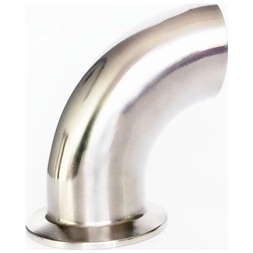 16mm OD 304 Stainless Steel Sanitary Ferrule 90 Degree Elbow Pipe Fitting For Home Brew Homebrew Fit 1.5" Tri Clamp